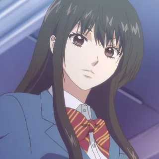 🎶 Anime, Ragazza, Uniforme scolastica, Personaggio, Ritratto whatsapp sticker