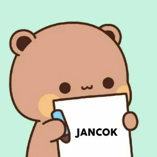 🐻 JANCOK swear word, offensive, slang, insult telegram sticker