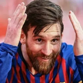 🎲 Lionel Messi ฟุตบอล, อเมริกันฟุตบอล, นักกีฬา, เมสซี่, กีฬา telegram sticker