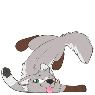 🤪 renard, animal, dessin animé, mignon, drôle, sticker, ludique telegram sticker