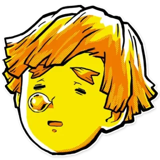 😭 Zenitsu Agatsuma Demon Slayer Anime, Mangá, Demon Slayer, Zenitsu, Personagem telegram sticker