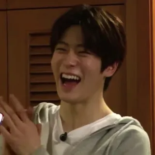 🎮 man, laughing, happy, person, kpop, asian telegram sticker