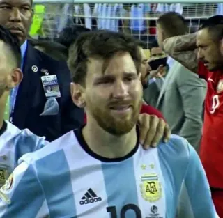😭 Lionel Messi fútbol, atleta, deportes, triste telegram sticker