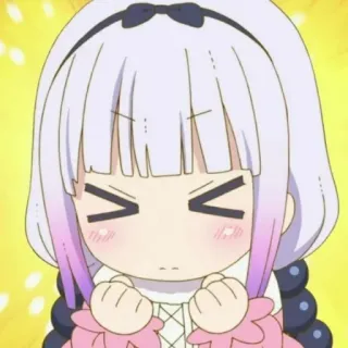 😣 Kanna Kamui Miss Kobayashi's Dragon Maid Anime, Kanna, Kanna Kamui, Dragon Maid, Lucu, Marah, Karakter Anime telegram sticker
