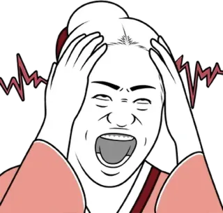 🙆‍♀ stress, ansia, shock, panico, disperazione, frustrazione telegram sticker