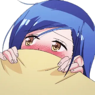 😉 Anime, Đỏ mặt, Dễ thương, Cô gái, Manga, Kawaii telegram sticker