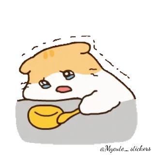 😓 gato, llorando, triste, lindo, dibujos animados telegram sticker