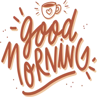 Good Morning 5 whatsapp stickers