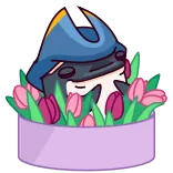 🌷 gift, present, bow, pink, box telegram sticker
