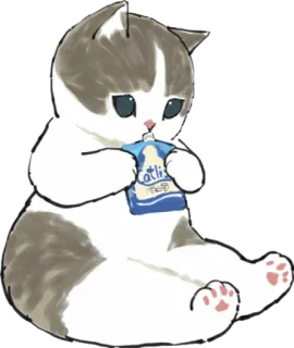 🍼 cat, animal, cute, kitten, cartoon telegram sticker