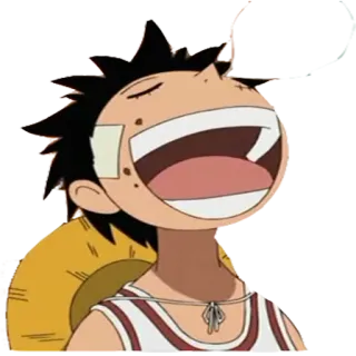 😪 Monkey D. Luffy One Piece Anime, One Piece, Monkey D. Luffy, Luffy, Kartun, Karakter whatsapp sticker