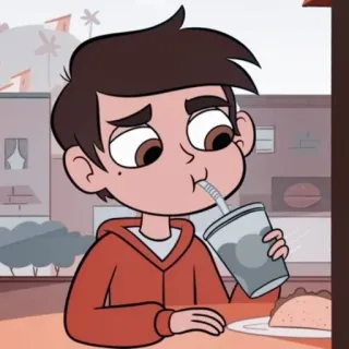 🧃 Marco Diaz Star vs. the Forces of Evil cartoon, animated, character, marco diaz, star vs the forces of evil, taco telegram sticker