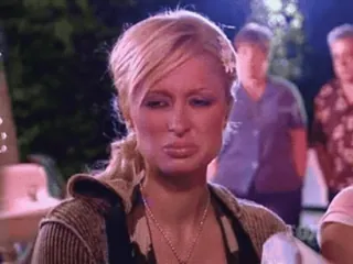 🥴 Paris Hilton promi, traurig, blond, weinen, emotional, reality tv whatsapp sticker