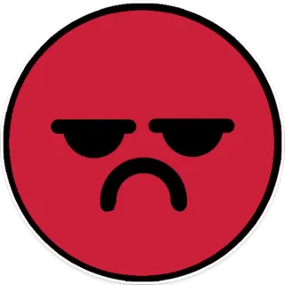 👿 Emoji, Arrabbiato, Rosso, Espressione, Umore, Scocciato telegram sticker