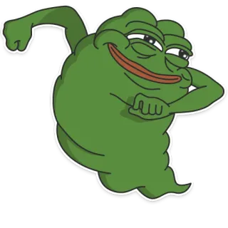 🏃 Pepe the Frog frog, internet meme, pepe, character, green telegram sticker