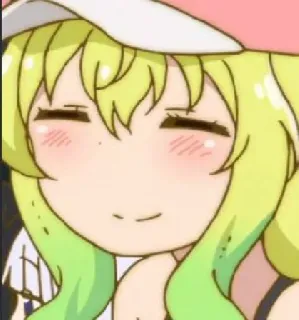 ☺️ Lucoa Miss Kobayashi's Dragon Maid Anime, Naga, Lucu, Lucu, Kawaii telegram sticker