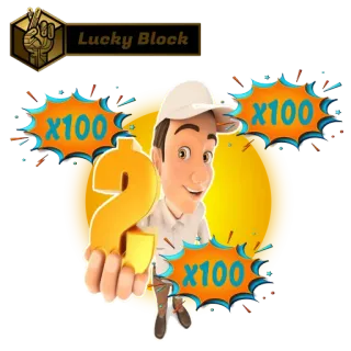 🤑 Lucky Block lucky, block, crypto, dollar, cartoon telegram sticker