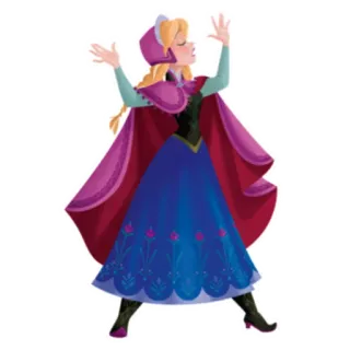 🙌 Anna Frozen Anna, Disney, Frozen, princess, cartoon, animated, character telegram sticker