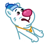 😕 мультик, медведь, персонаж, животное, смешной telegram sticker