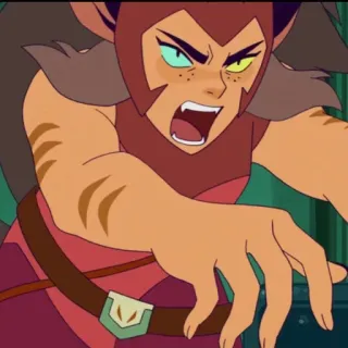 🤬 Catra She-Ra and the Princesses of Power desenho animado, animado, vilão, gato, zangado, fantasia telegram sticker