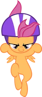 😏 Scootaloo My Little Pony Scootaloo, My Little Pony, Charakter, Cartoon, Pony, Pegasus, Stute whatsapp sticker