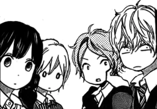 😶 manga, anime, japanese, characters, school, students whatsapp sticker