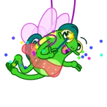 😃 desenho animado, rã, fada, magia, caprichoso, fofo, fantasia, animado telegram sticker
