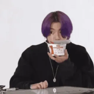 🎈 Jungkook kpop, bts, jungkook, ramen, idol, paars haar telegram sticker