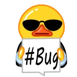 🐛 Duck #Bug telegram sticker