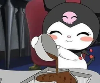 💕 Kuromi Kuromi, Sanrio, Anime, Dibujos animados, Personaje telegram sticker