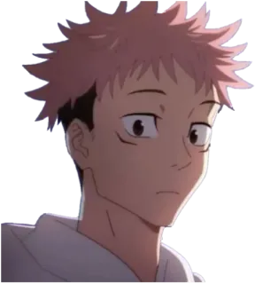 🙂 Yuji Itadori Jujutsu Kaisen Аниме, Jujutsu Kaisen, Юдзи Итадори, Персонаж telegram sticker