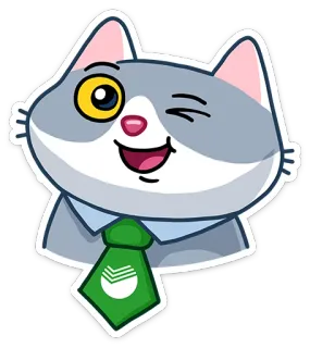 😉 kot, zwierzę, naklejka, krawat, biuro, biznes telegram sticker