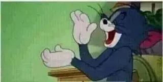 👏 Tom Cat Cartoon, Meme, Lustig, Reaktion, Tom und Jerry telegram sticker
