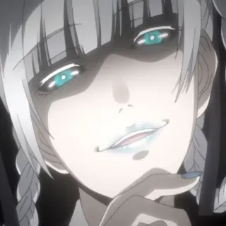 😈 Anime, Visage, Femme, Portrait, Kakegurui telegram sticker