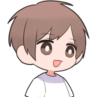 😳 애니메이션, 만화, 소년, 귀여운, 만화 telegram sticker