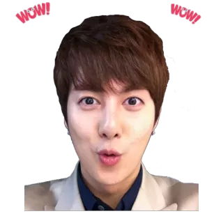 😍 WOW! wow, sorpresa, emocionado, persona, reacción whatsapp sticker