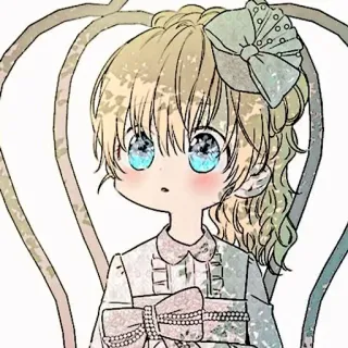 🍼 动漫女孩, Q版, 卡通, 角色, 插图, 可爱 whatsapp sticker
