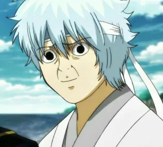 🍧 Gintoki Sakata Gintama 애니메이션, 캐릭터, 표정, 긴타마, 웃긴 telegram sticker