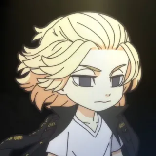 🎐 Manjiro Sano Tokyo Revengers Anime, Mangá, Chibi, Manjiro Sano, Tokyo Revengers, Personagem whatsapp sticker
