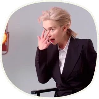 😑 Emilia Clarke Schauspielerin, Promi, Emilia Clarke, Frau, Porträt telegram sticker