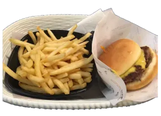 🍔 food, burger, fries, fast food, meal telegram sticker
