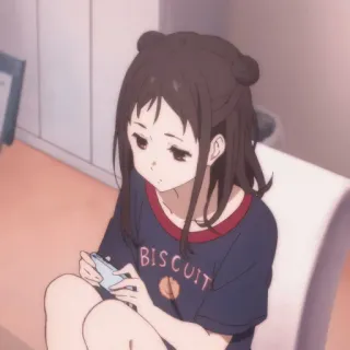 🎭 BISCUIT Anime, Mädchen, Keks, Gaming, Süß telegram sticker