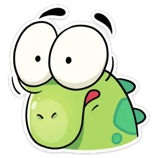 😳 cartoon, dinosaur, funny, cute, sticker whatsapp sticker