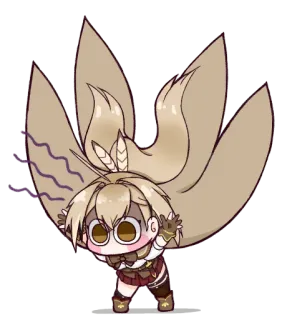 😠 Anime, Chibi, Pelo Rubio, Dibujo Animado, Personaje, Pegatina telegram sticker