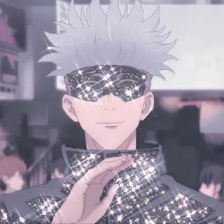 ✨ Satoru Gojo Jujutsu Kaisen Anime, Gojo, Jujutsu Kaisen, Postać, Naklejka telegram sticker