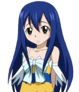 😕 Wendy Marvell Fairy Tail Anime, Fairy Tail, Wendy Marvell, Cartoon, Charakter telegram sticker