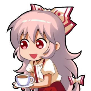 ☕ Anime, Carino, Kawaii, Chibi, Caffè, Bevanda, Ragazza telegram sticker