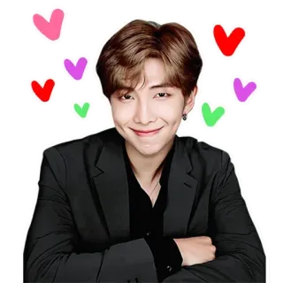 😊 RM RM, BTS, K-pop, Певец, Корейский, Музыкант, Айдол whatsapp sticker