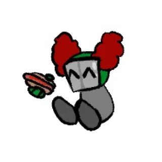 🌭 Tricky Madness Combat Clown, Masque, Folie, Combat, Créature telegram sticker