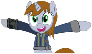 😃 pônei, unicórnio, desenho animado telegram sticker